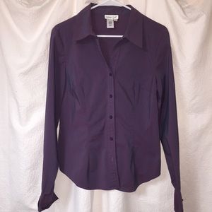 Coldwater Creek button down dress iridescent shirt